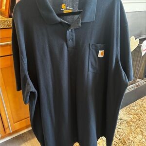 Carhartt Men's Navy Polo Shirt